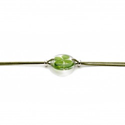 Clover bracelet with 925 sterling silver beads (143.3ARG)