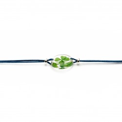 Clover bracelet with 925 sterling silver beads (143.3ARG)