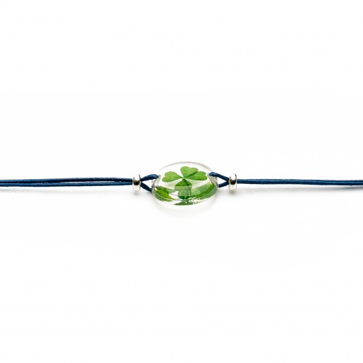 Bracelet de trèfle perles d'Argent 925 (143.3ARG)