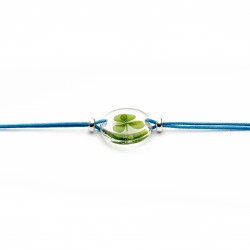 Bracelet de trèfle perles d'Argent 925 (143.3ARG)